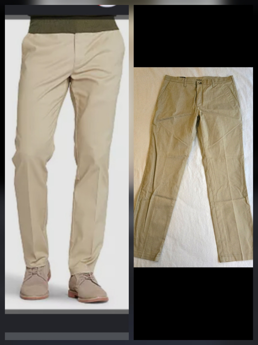 Lee Slim Fit 34W 34L Total Freedom Stain Resistant Tan Chino Pants EB3